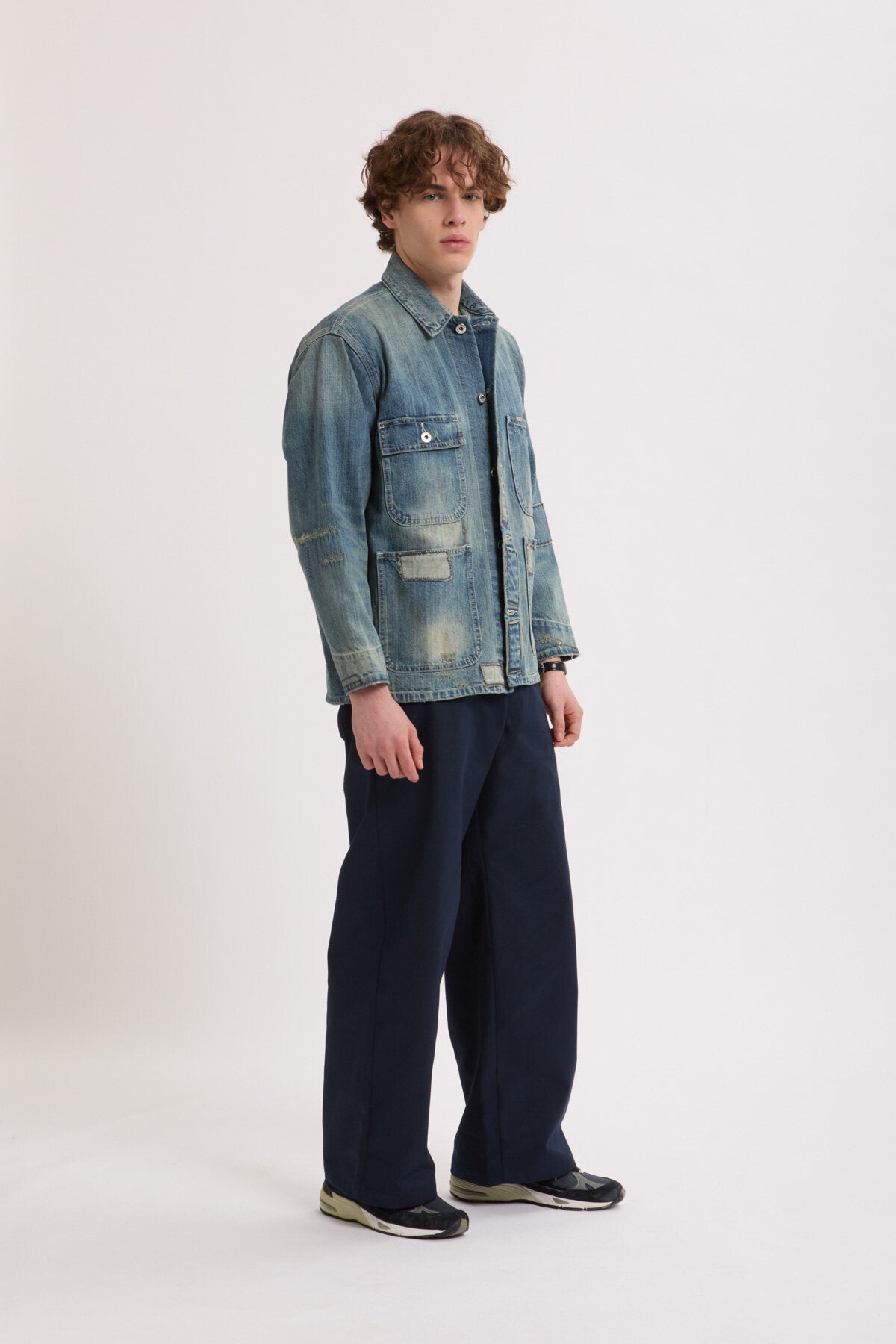 Giacca da lavoro con Patch in denim