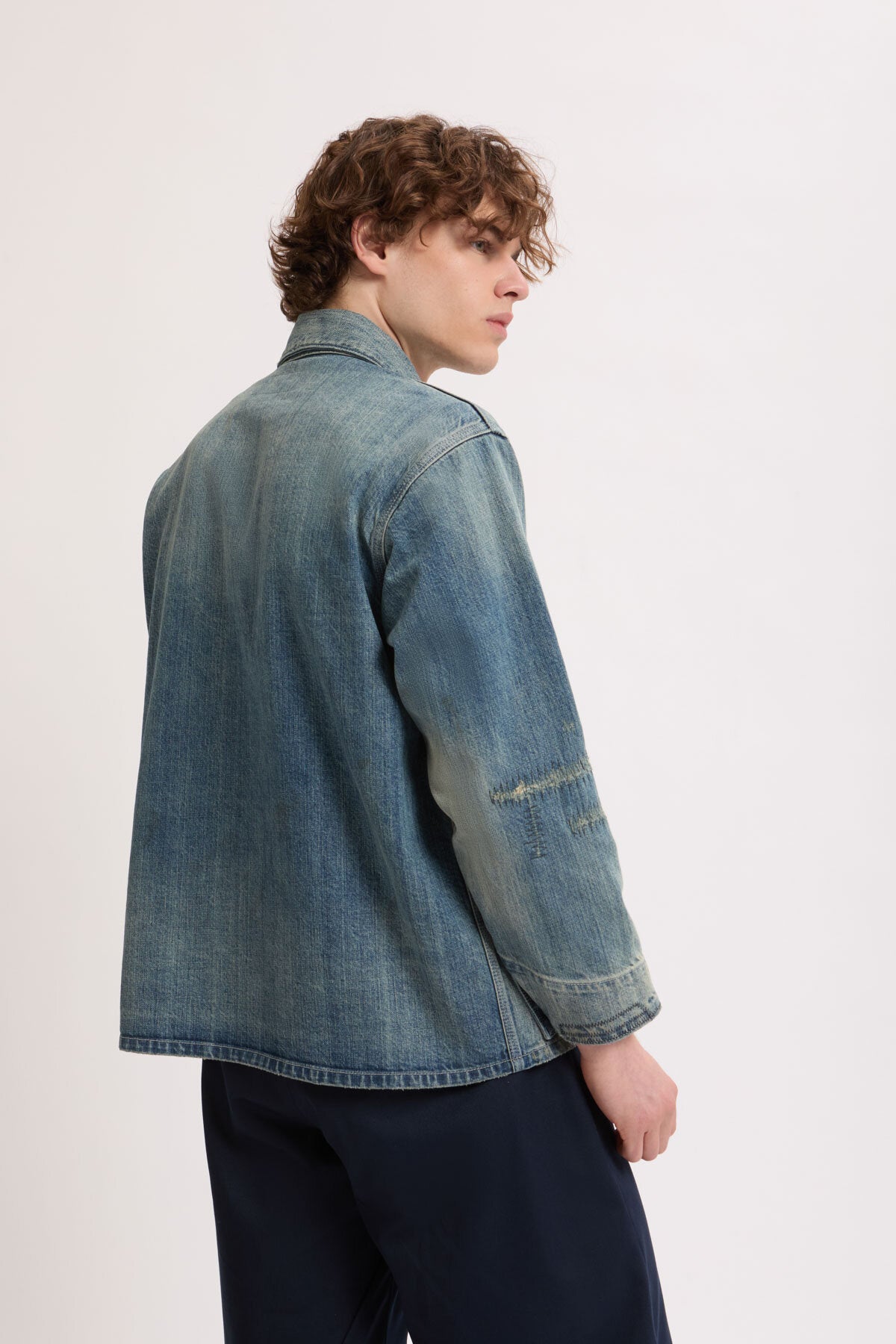 Giacca da lavoro con Patch in denim