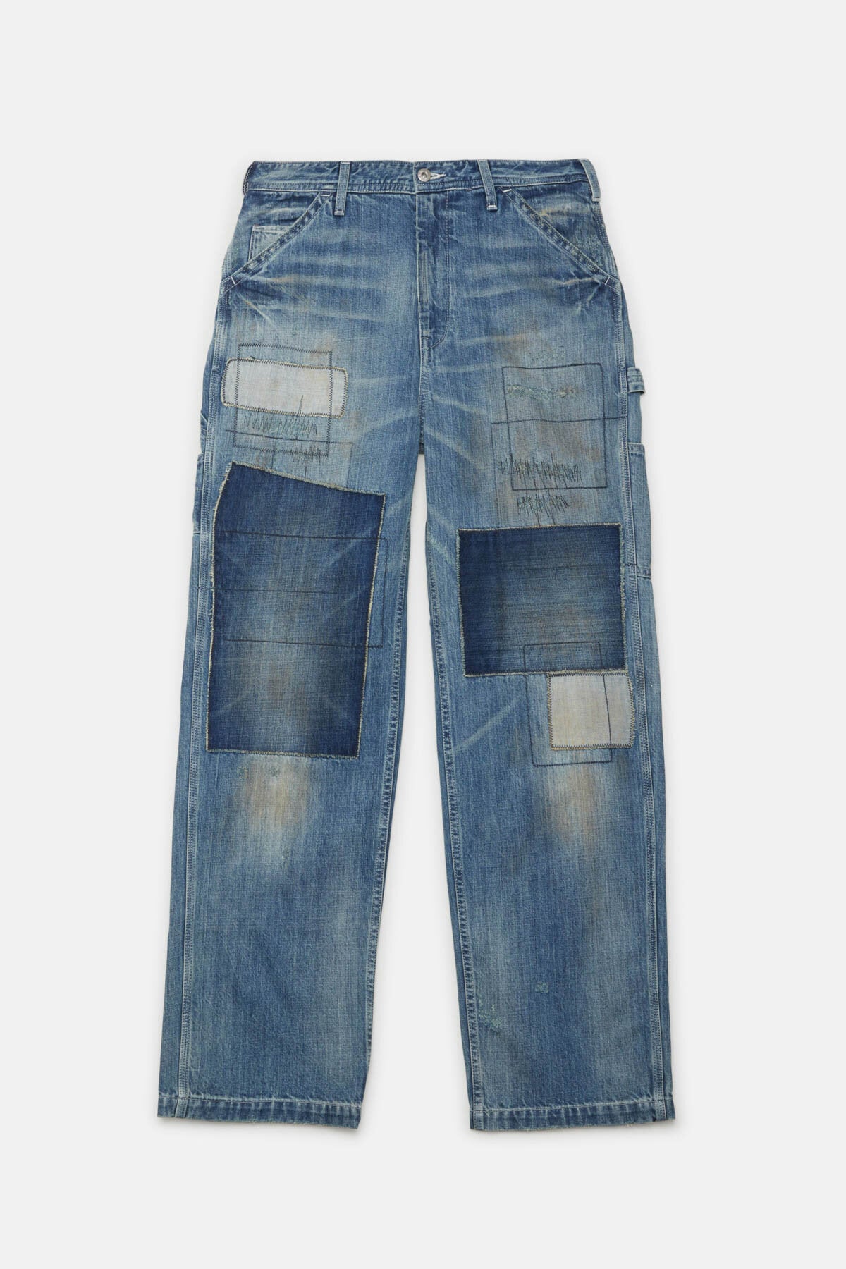 Patch Denim Pants