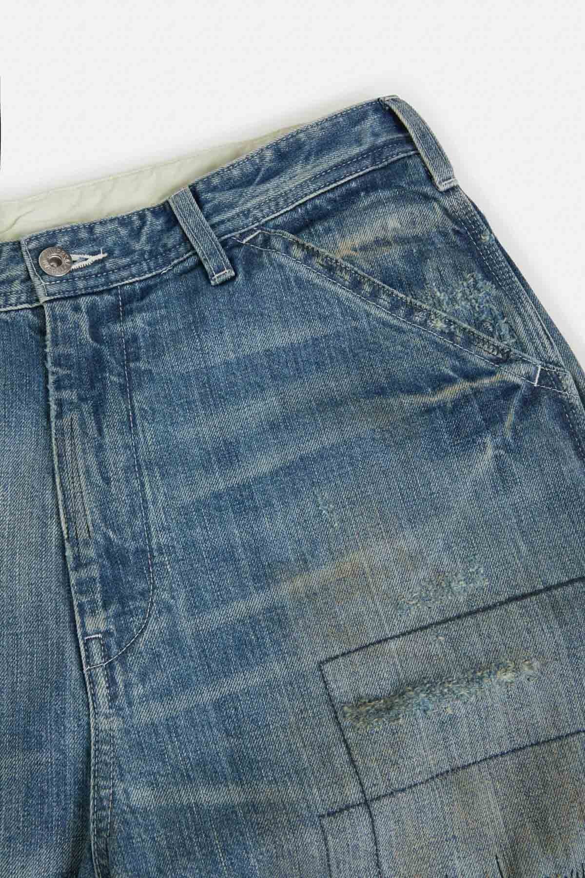 Patch Denim Pants