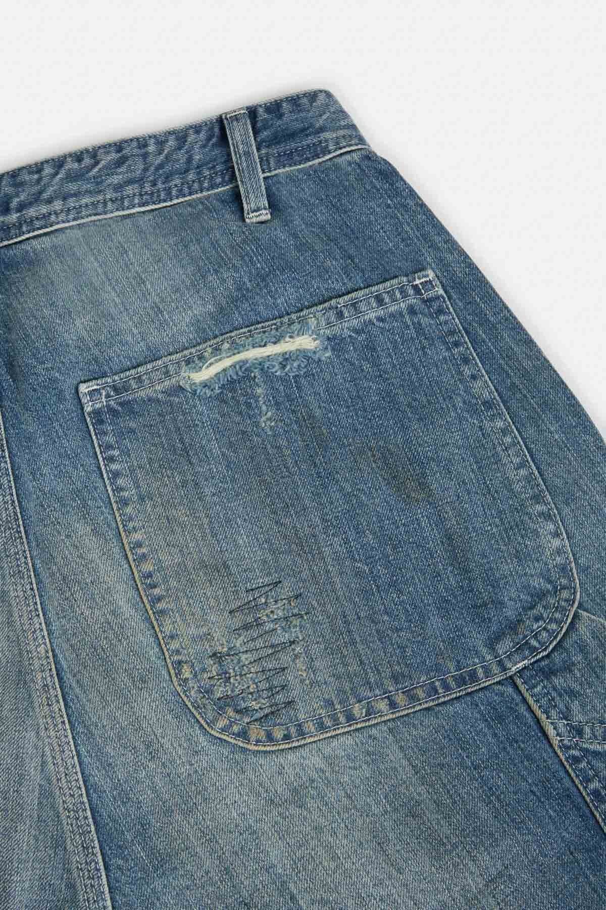 Patch Denim Pants