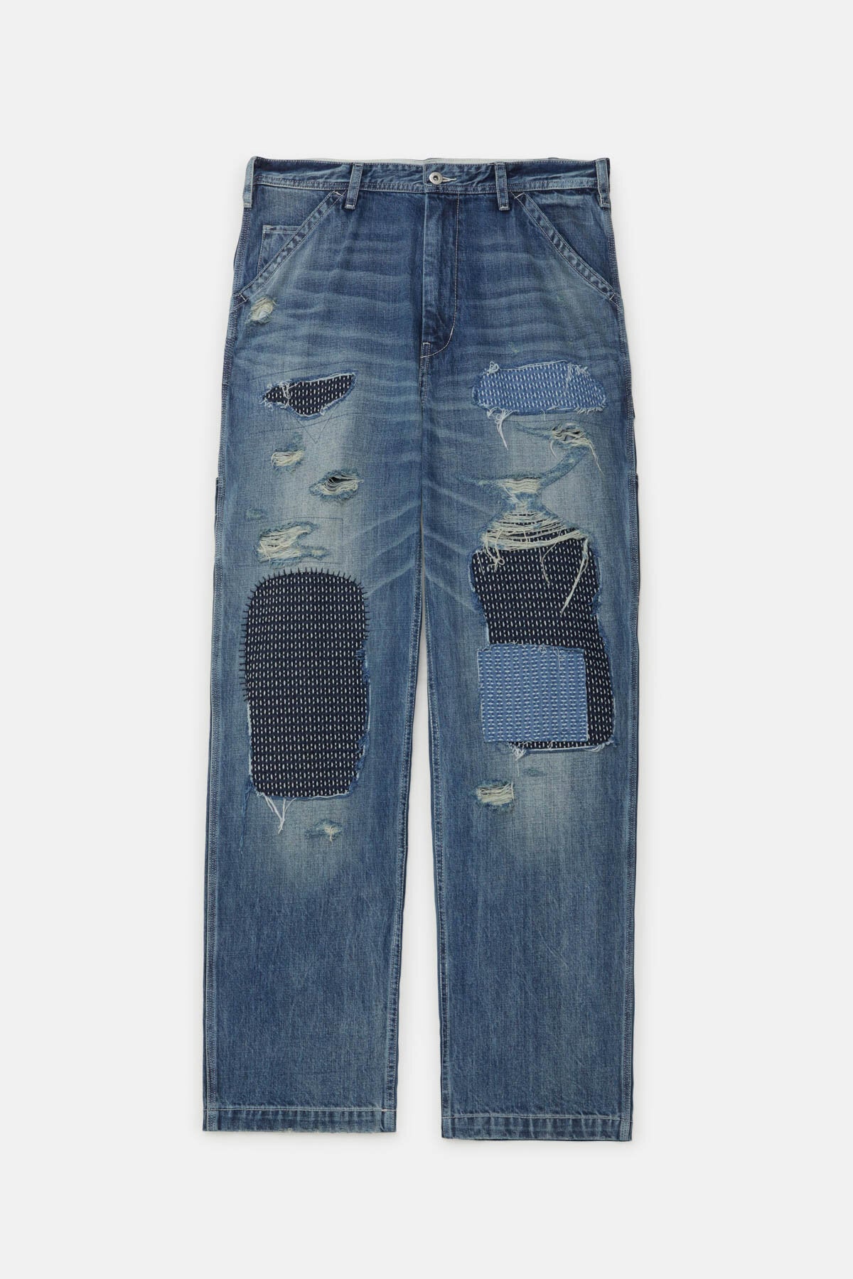 Pantaloni in denim con patch