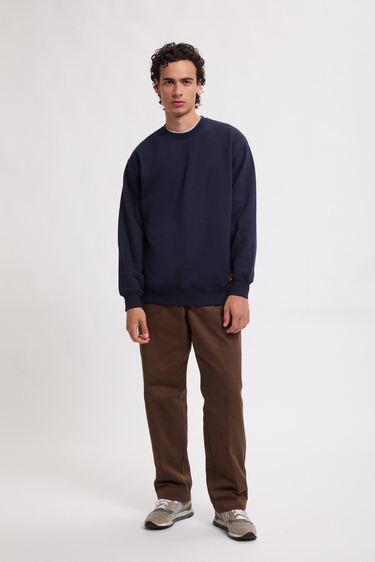 Pantaloni in twill dal taglio classico