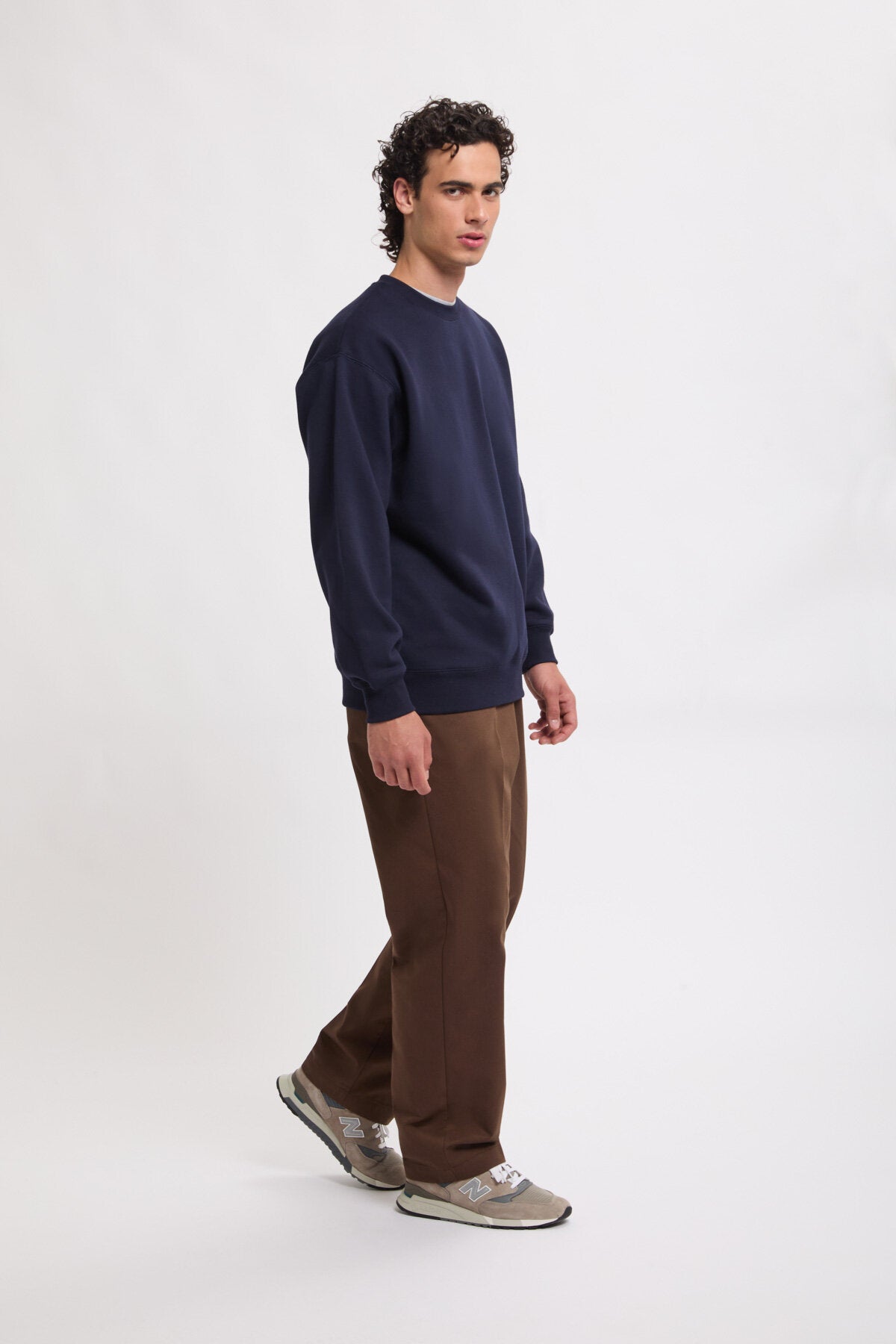Pantaloni in twill dal taglio classico