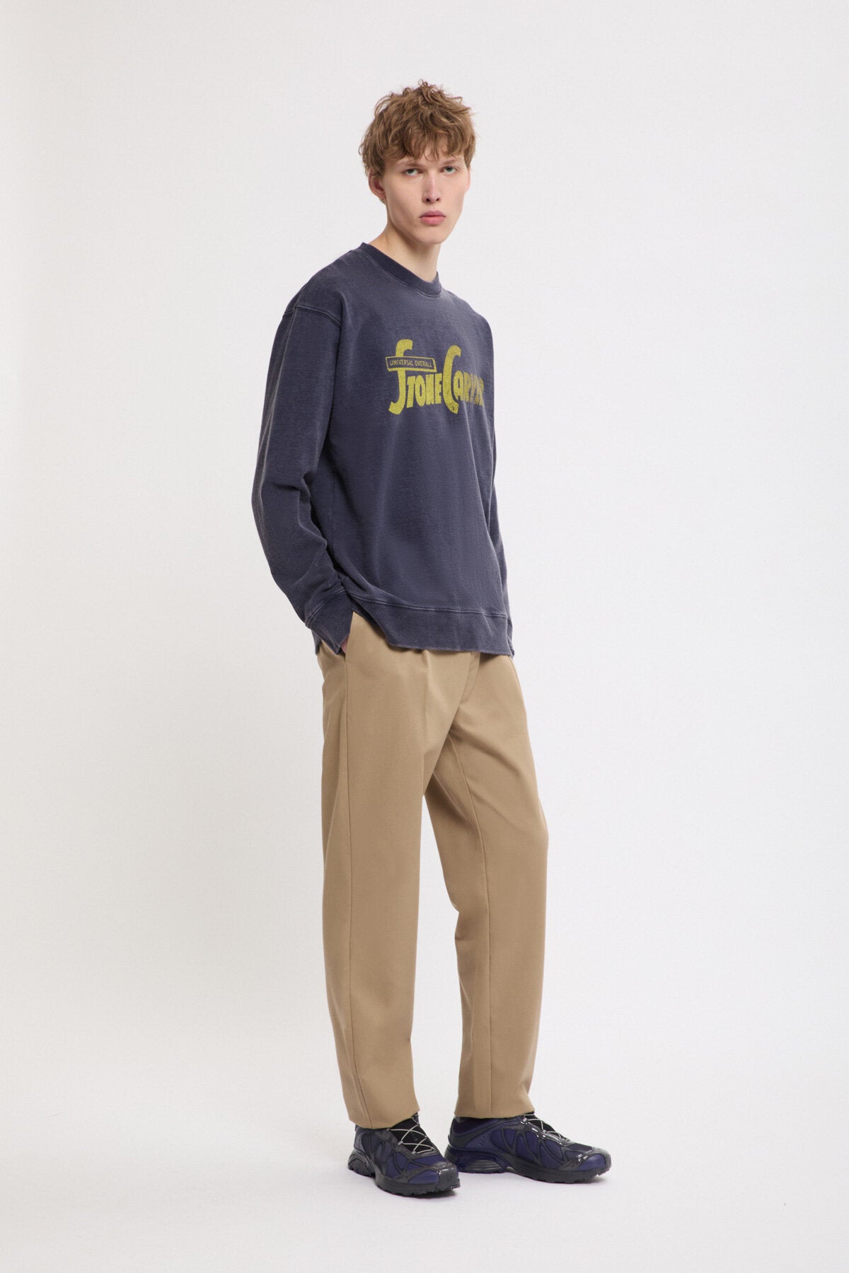 Tuck Tapered Bio Wash Pants