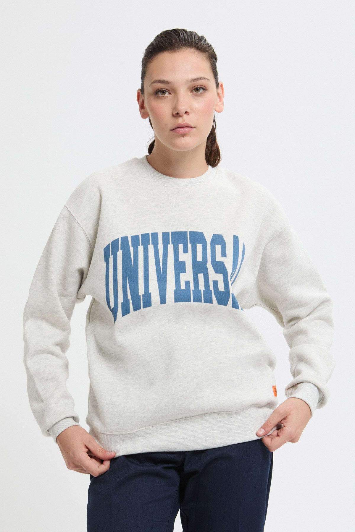 Felpa con stampa del logo UO