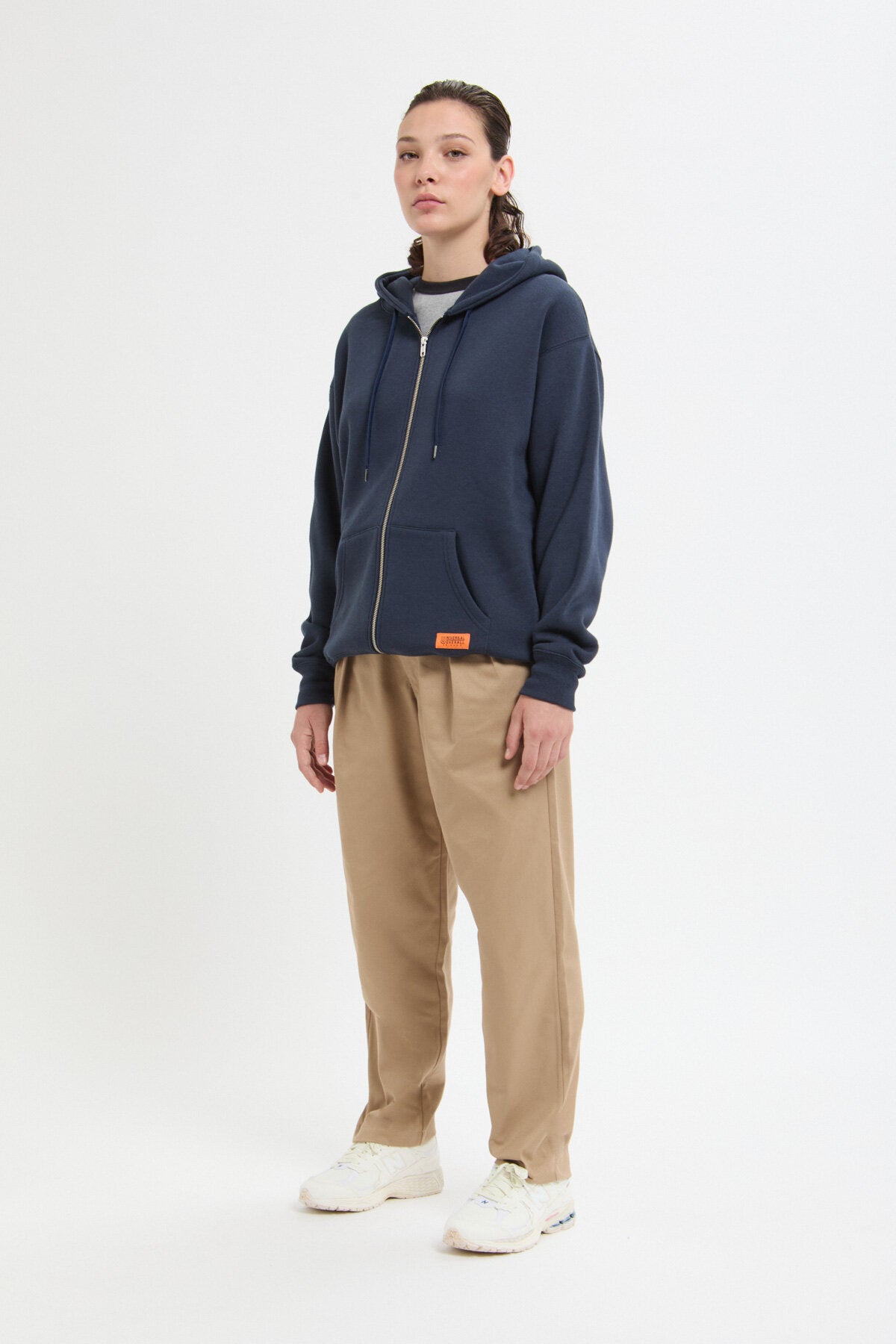 Felpa con cappuccio e zip