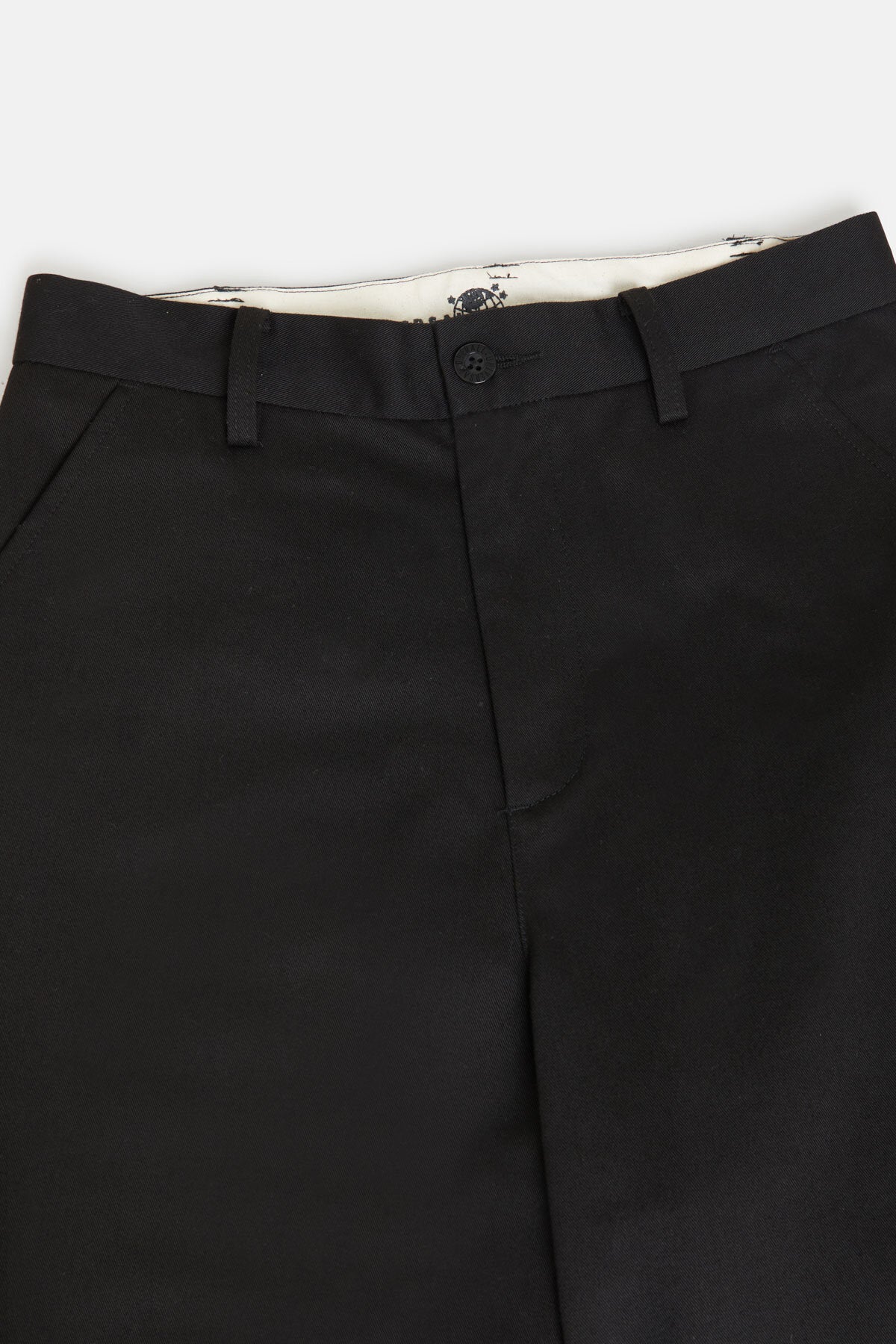 Pantaloni ampi in twill a gamba dritta