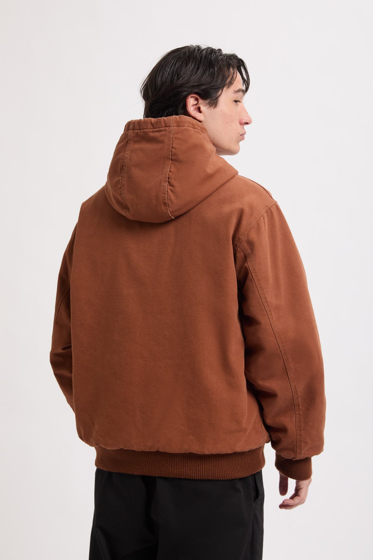 Giacca con cappuccio in cotone oxford