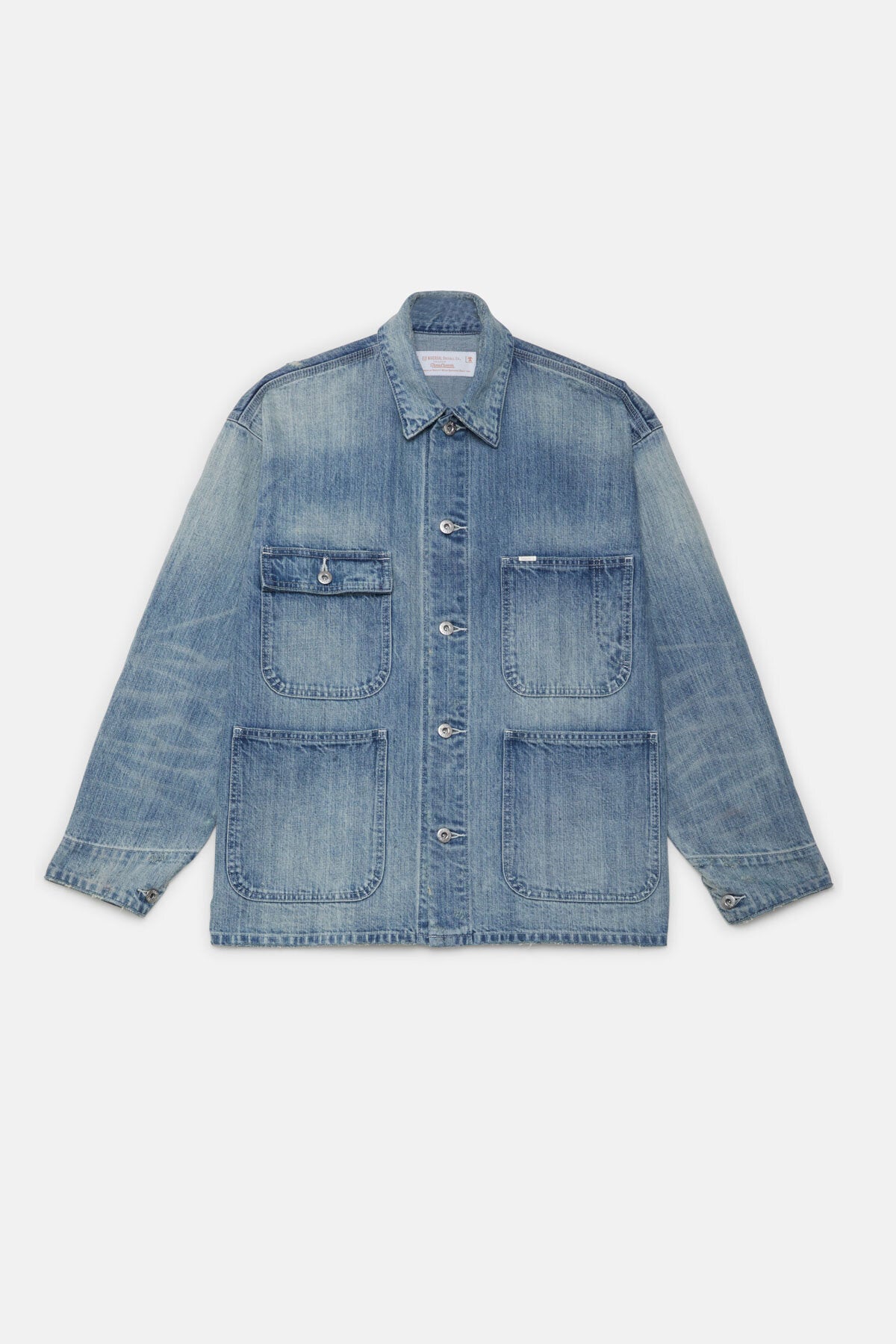 Giacca da lavoro Vintage in denim chiaro