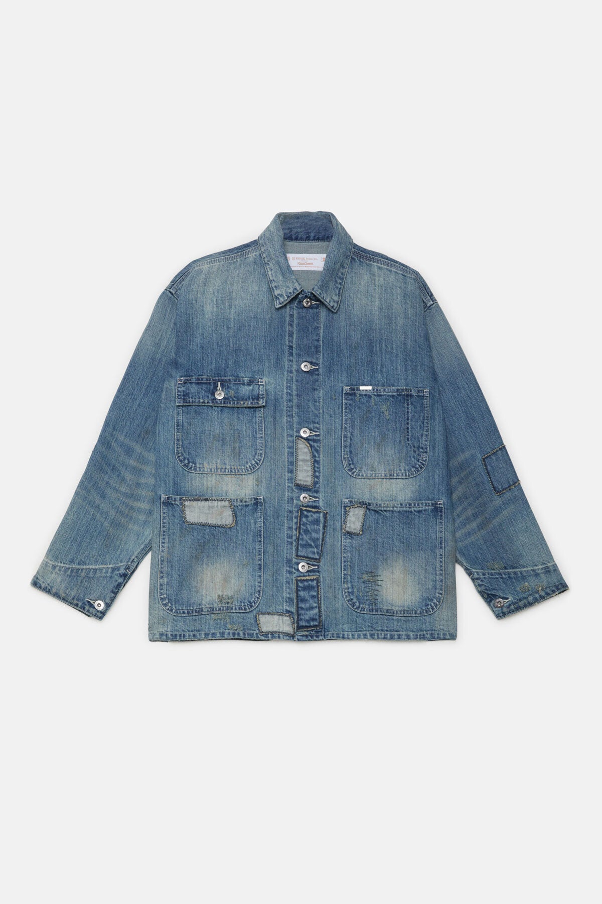 Giacca da lavoro con Patch in denim
