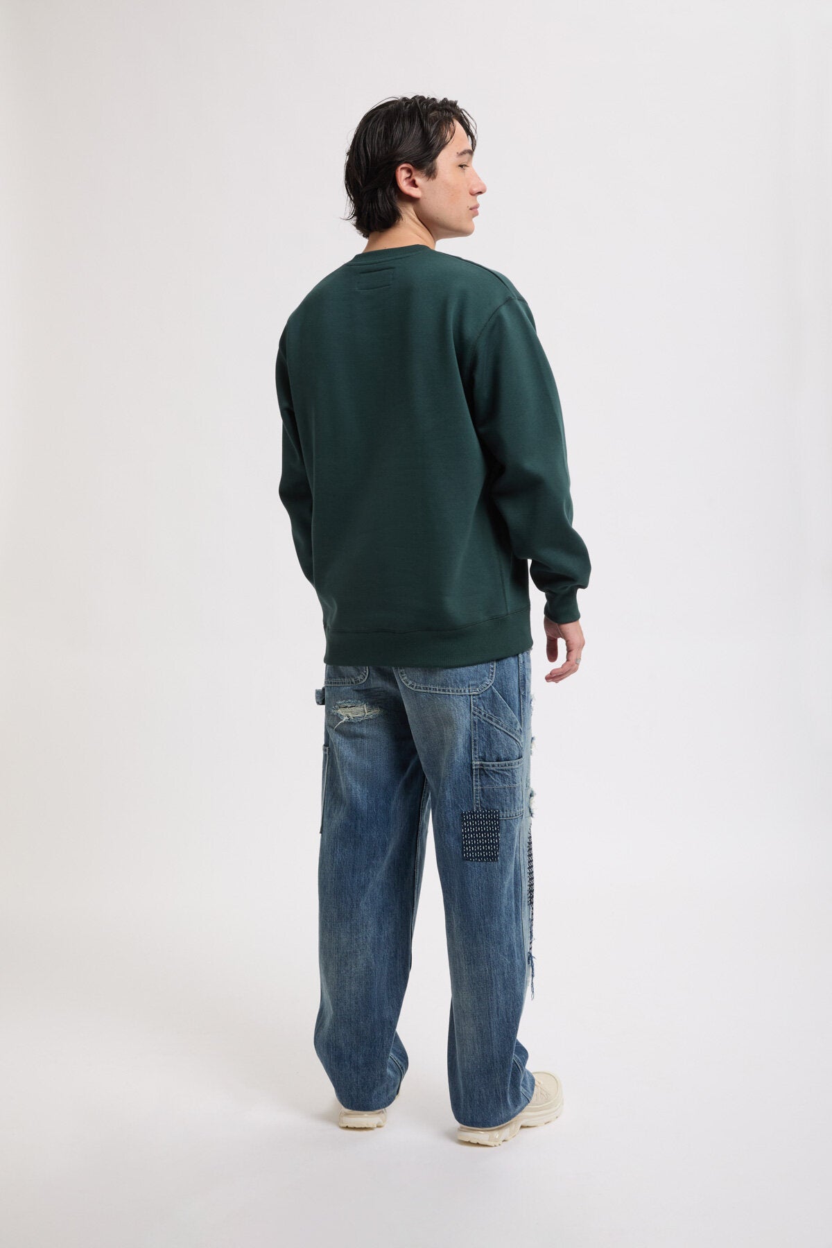 Pantaloni in denim con patch
