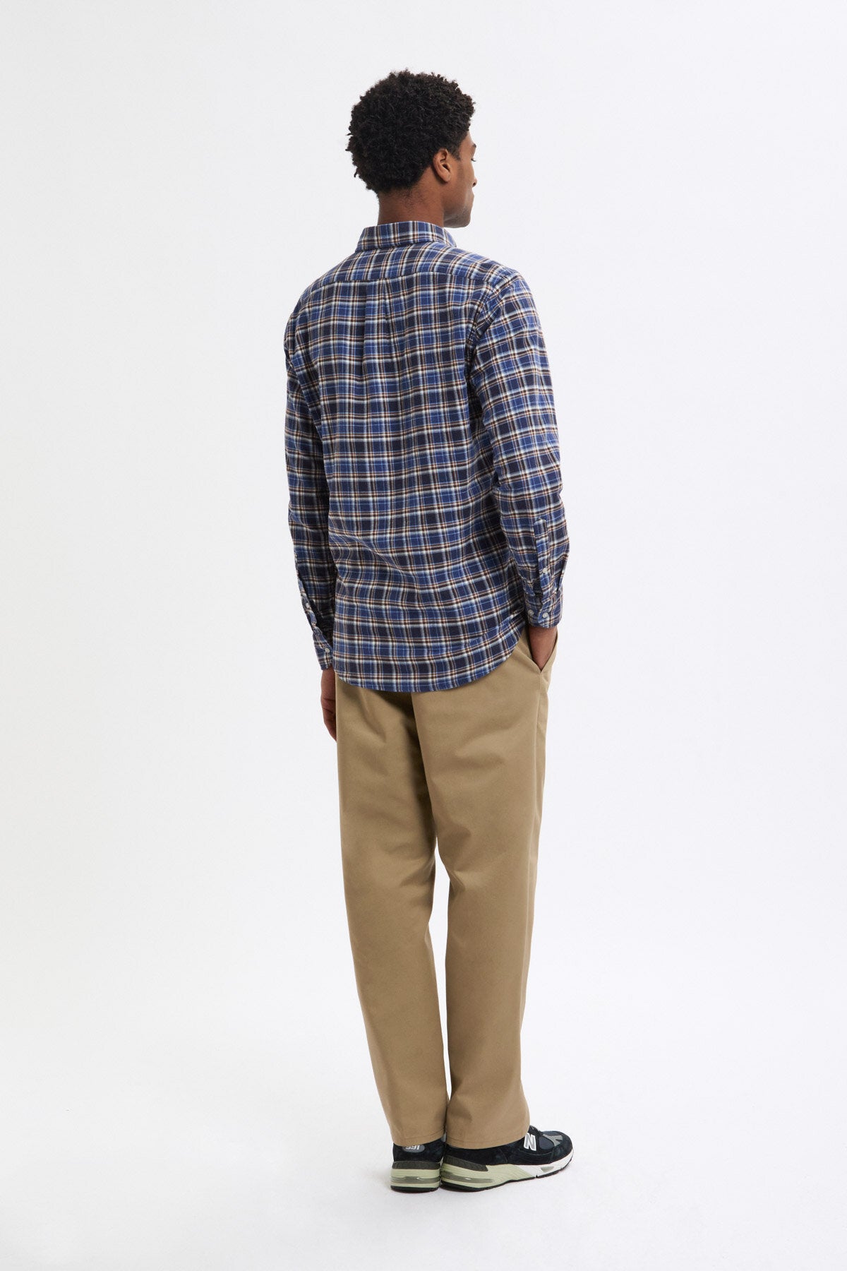 Pantaloni in Twill Taglio Dritto