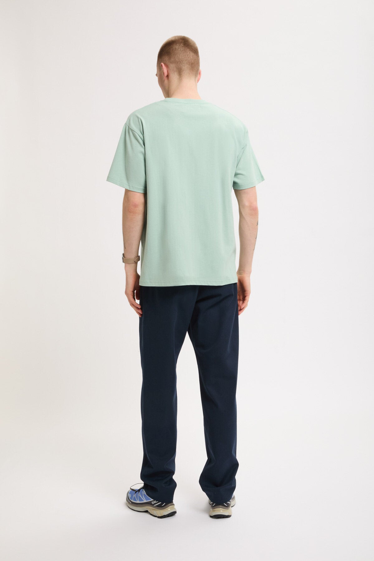 Tuck Tapered Bio Wash Pants