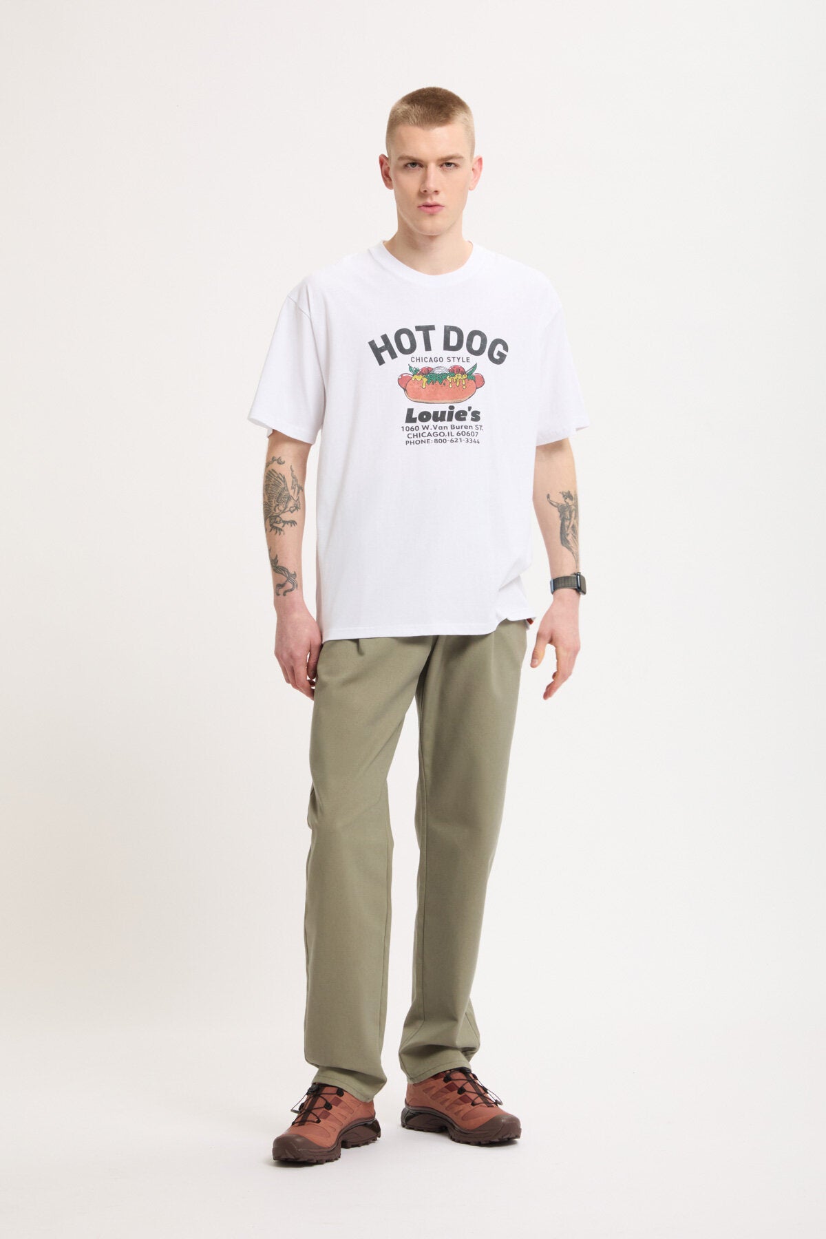 Tuck Tapered Bio Wash Pants