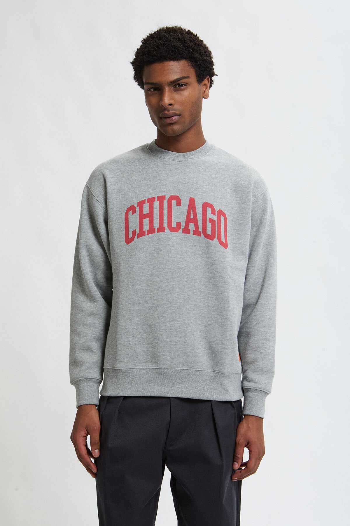 Felpa con stampa Chicago