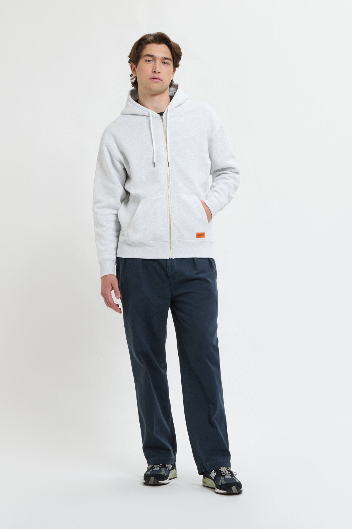 Felpa con cappuccio e zip