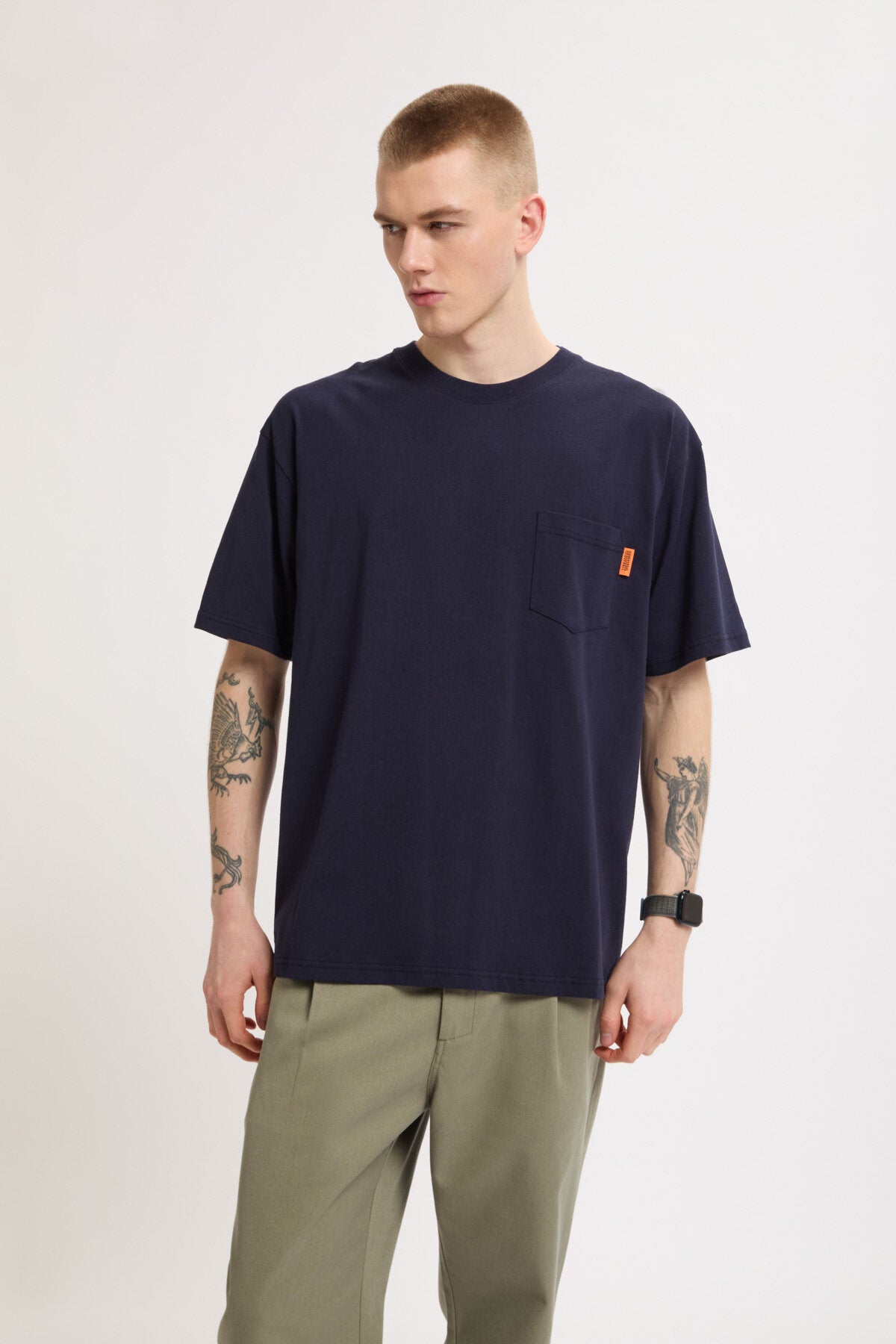 Maglietta a maniche corte con logo sul retro