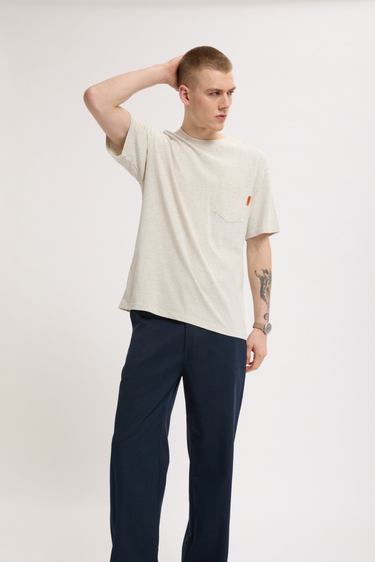 Maglietta a maniche corte con logo sul retro