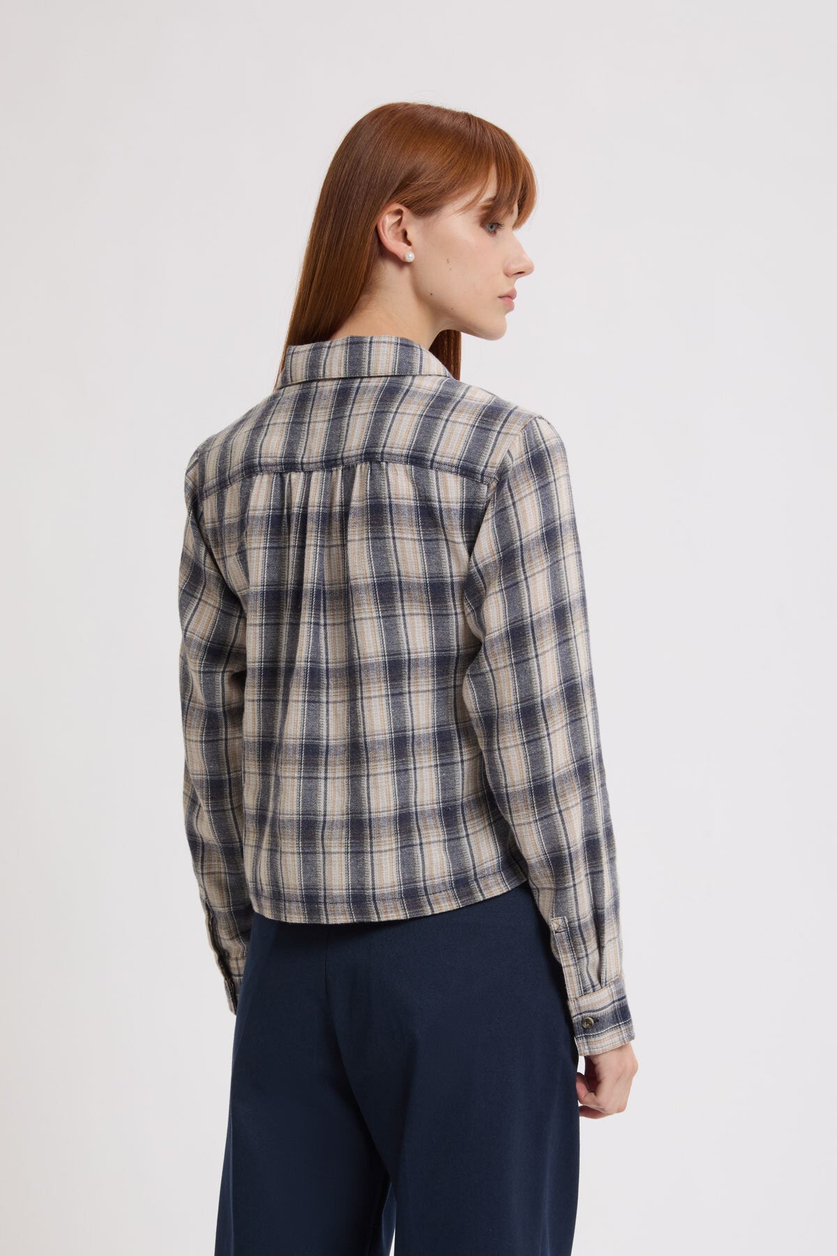 Check Round Work Shirt