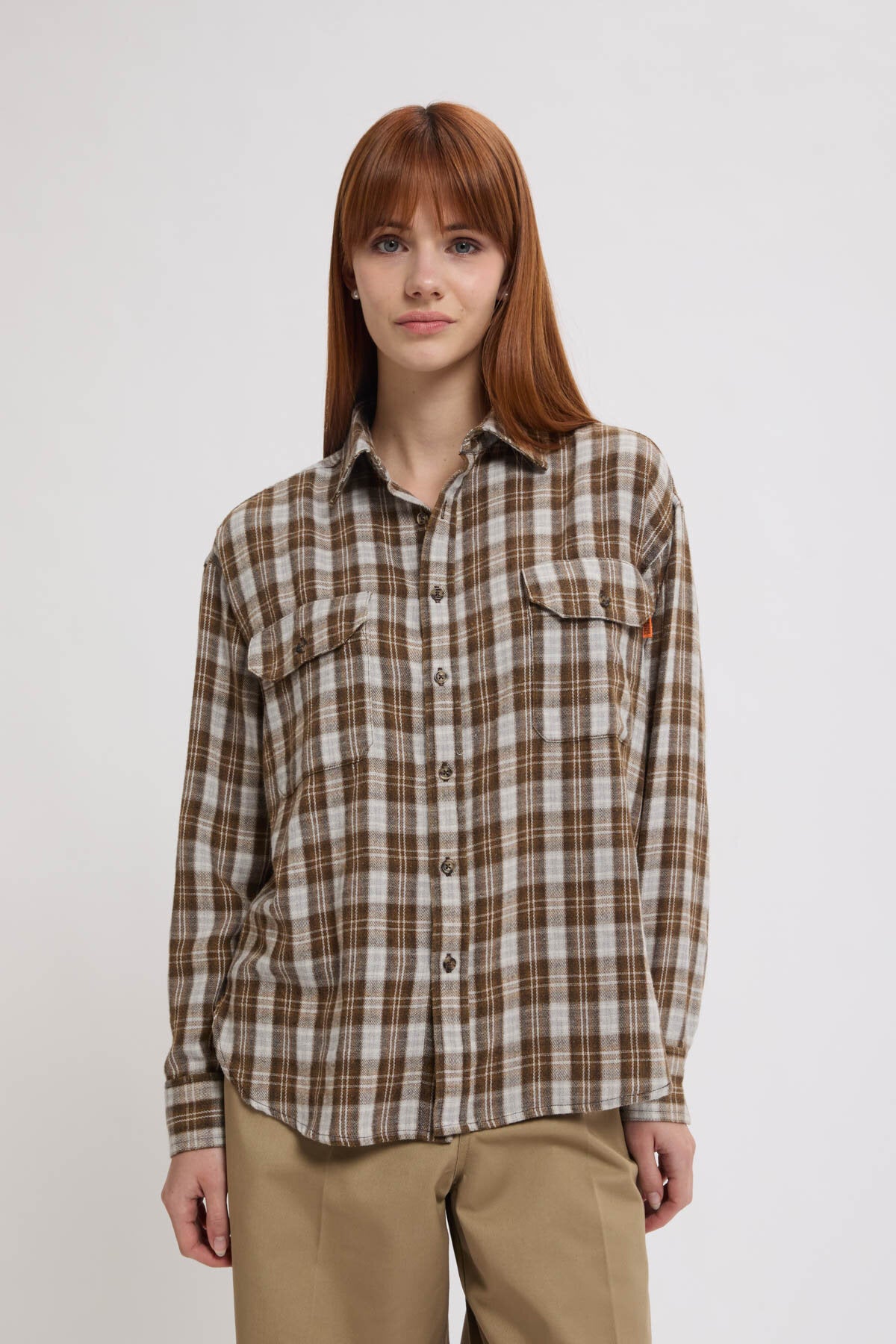 Check Round Work Shirt