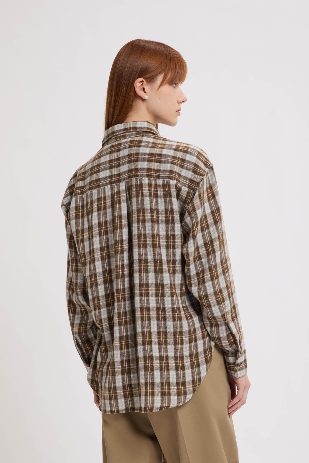 Check Round Work Shirt