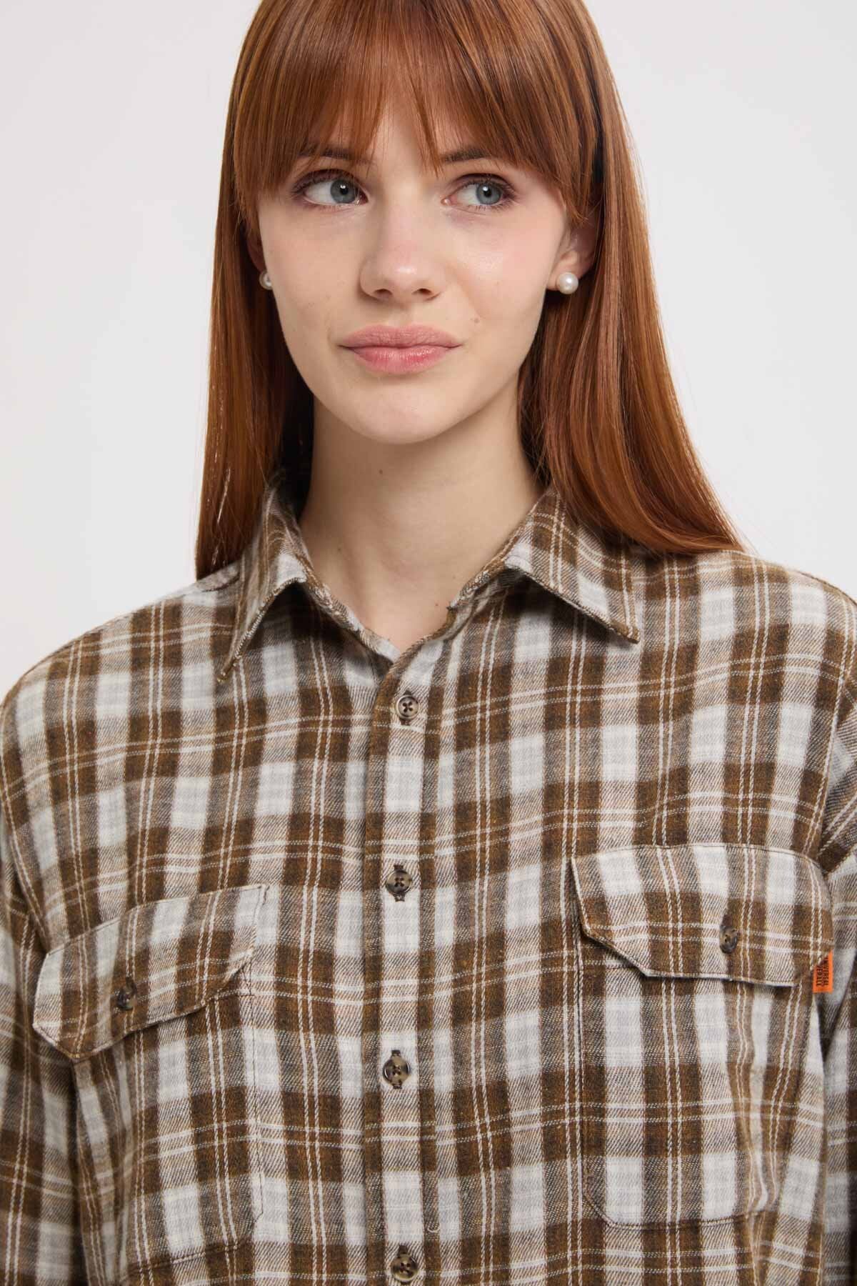 Check Round Work Shirt